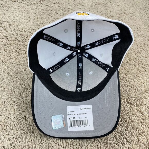 Pittsburgh Steelers New Era 39Thirty Hat M/L NFL 2023 Sideline Black Neo Cap NWT - Picture 7 of 9